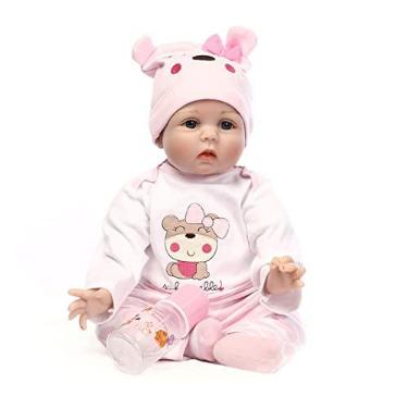 Imagem de Bonecas de bebê reborn 16 polegadas, bonecas de bebê feitas à mão realistas de qualidade para meninas, vinil macio, silicone, presentes/brinquedos para crianças