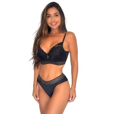 Imagem de kit 3 Conjuntos Lingerie luxo Cropped Sensual - By TJ Vip, G, Sortidas