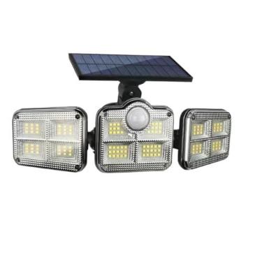 Imagem de Refletor Luminária Solar De Parede Cob 120 A Prova Da Agua Com Sensor Presença