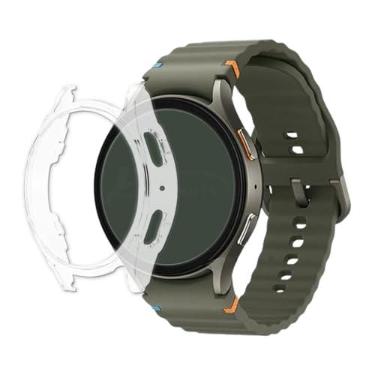 Imagem de Capa Protetora PC Bumper Case LTimports compativel comg Galaxy Watch 7 44mm Sm-L310 Bt e Sm-L315 Lte (LT-Transparente)