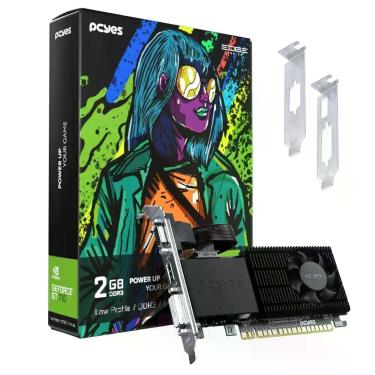 Imagem de Gpu Nvidia Geforce GT 710 2GB DDR3 64BITS Projeto EDGE LP PCYES PPET71