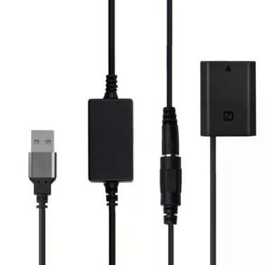 Imagem de Adaptador Dummy Bateria Np-fz100 Usb Decodificado Para Power Bank (bivolt)