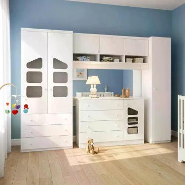 Imagem de Conjunto Modulado Completo Infantil Eloísa para Quarto de Bebê Ponte A