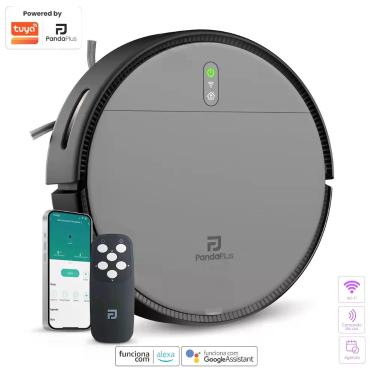 Imagem de Aspirador Robô Inteligente Com App Alexa Google Wifi PandaPlus AMGR1 C
