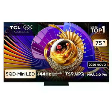Imagem de Smart TV 4K TCL TOP Premium SQD-Mini LED 75 Polegadas com Processador