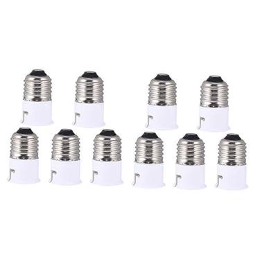 Imagem de DOITOOL 10 Pçs Divisor De Lâmpada Extensor De Lâmpada E27 A B22 Plugue Adaptador De Conversor De Tomada Soquete Baioneta Branca Cabeça De Lâmpada E27 Porta-Lâmpada Com Plugue
