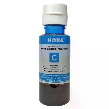 Imagem de Refil de Tinta Bulk Ink Hp Gt Serie Cyan Compatível Serie GT52 Ciano Cyan 70ML Kora