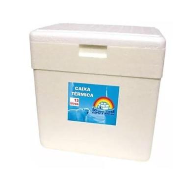 Imagem de Caixa Térmica de Isopor 13 Litros Gelo Cerveja Refri Isoterm