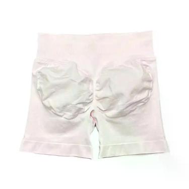 Imagem de Shorts De Yoga E Corrida Femininos De Cintura Alta Sem Costura, Elásti