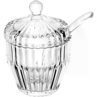 Imagem de Açucareiro Imperatriz de Cristal Transparente para Cozinha e Mesa de Jantar 8CM
