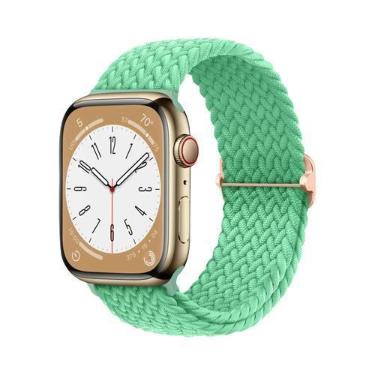 Imagem de Pulseira De Elástico Trançado Solo Loop Para Apple Watch De 45mm 44mm 