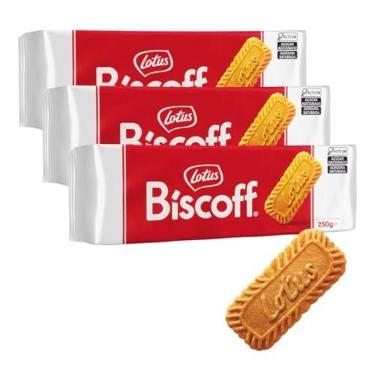 Imagem de 96 Biscoitos, 3 Pacotes, Bolacha Belga, Lotus Biscoff.