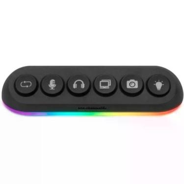 Imagem de Hub USB Deck 5 com 5 Portas USB 3.0 e Iluminação RGB Preto Streamplify