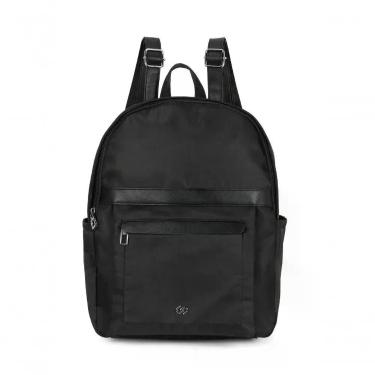 Imagem de Bolsa Feminina Gash BS72966GA Nylon com Detalhes em PU 12,3L Preto Feminino Gash