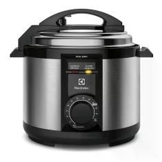 Panela de Pressão Elétrica Electrolux por Rita Lobo 5L Preta Efficient c/ Timer (PCE20) 220V Panela de Pressão Elétrica Electrolux por Rita Lobo 5L Preta Efficient c/ Timer (PCE20) 220V