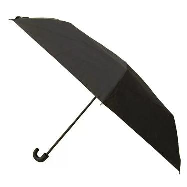 Imagem de Mini Guarda Chuva Masculino Dobrável: Cabo Gancho Abertura Automática 