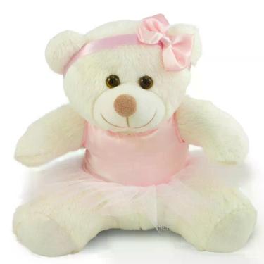 Imagem de Ursinha de Pelúcia Bailarina 25cm Decoração Infantil - Toybrink, Bauni