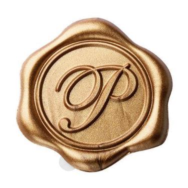 Imagem de Adesivos Wax Seal Yoption Initial Alphabet P, pacote com 50 unidades d
