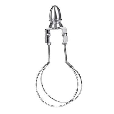 Imagem de STOBAZA 2 Unidades clipe de lâmpada Suporte para abajur Adaptador de suporte para lâmpada grampear cabeça decorativa pequeno abajur Acessórios harpa ferro