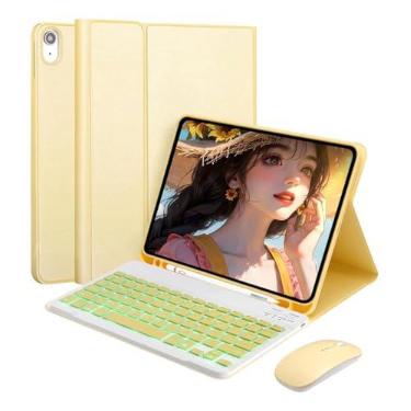 Imagem de Kit Capa para Samsung S6 Lite 10.4 Polegadas: Capa para Tablet + Teclado Removível + Mouse