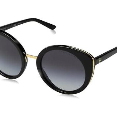 Imagem de OCULOS SOL RALPH LAUREN RL8165 50018G 52 PRETO LENTE CINZA DEGRADÊ