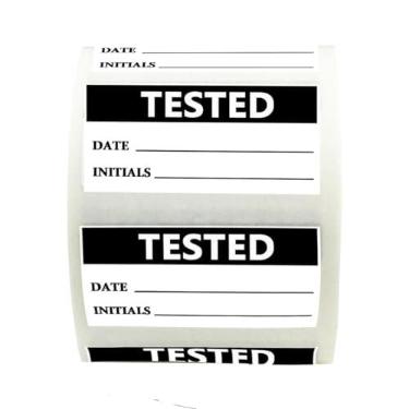 Imagem de Adesivos de etiqueta testados 3,8 cm x 1,9 cm inspeção de fabricação QC aprovado adesivos testados inventário controle de qualidade adesivos OK aprovado etiquetas aceitas adesivos (pacote -500)
