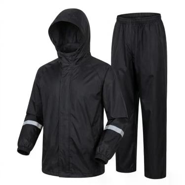 Imagem de Capa de chuva para motoqueiro em PVC Yins - - YINSBRASIL, preto, GG