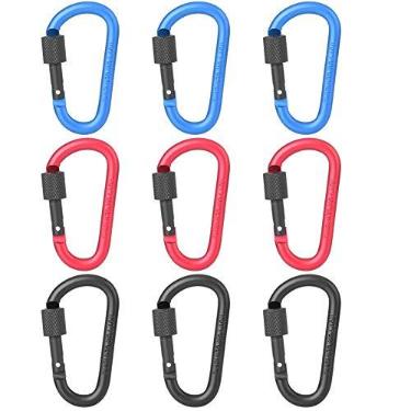 Imagem de Fivela em forma de D, engrossar mosquetão liga de alumínio engrossar para chaveiros para camping para mochilas