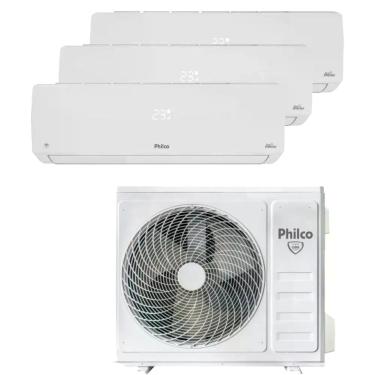Imagem de Ar Condicionado Tri Split Philco 27000 BTUs (HW 09K+09K+12K) Quente e Frio Inverter 220V R32 (PAC27QV)