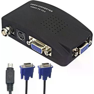 Imagem de Conversor Adaptador De Video Bnc S-video Vga Para Vga 5v - ws