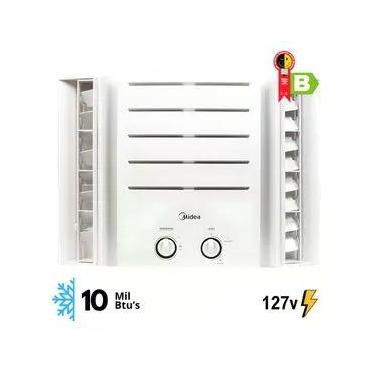 Imagem de Ar Condicionado Janela Midea 10000 BTUs Mecânico Frio QCL108BB - Economia de Energia e Ar Mais Limpo - 127v 127v