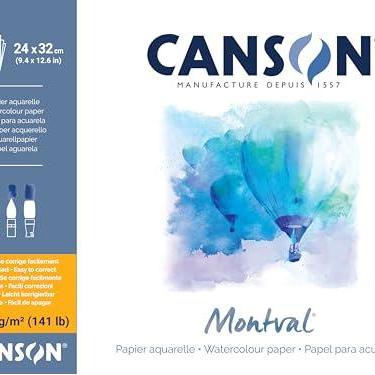 Imagem de Bloco Jumbo Textura Fina A4+ 300g/m², Canson, 60006651, Montval, 100 Folhas