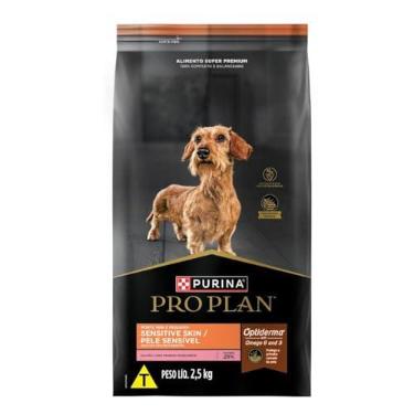 Imagem de PRO PLAN® Sensitive Skin Ração Seca para Cães Adultos Minis & Pequenos Salmão 2,5kg