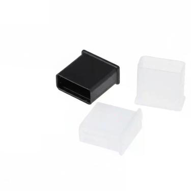 Imagem de Kit 3 Tampas Protetoras de Silicone para Cabo Tipo-C USB  Antipoeira e