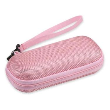 Imagem de AGPTEK Estojo de transporte, capa rígida de transporte com zíper de EVA para gravadores de voz digitais, leitores de MP3, suporte de armazenamento para caneta de impressão 3D, cabo USB, fones de
