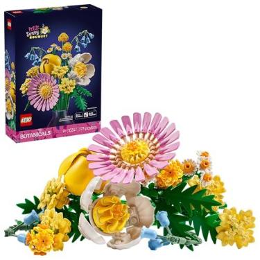 Imagem de LEGO Botanicals Pequeno Buquê Ensolarado - Conjunto de Construção para Meninas e Meninos, Anos 9+ - Flores Artificiais Decorativas para Lar, Escritório - 10347
