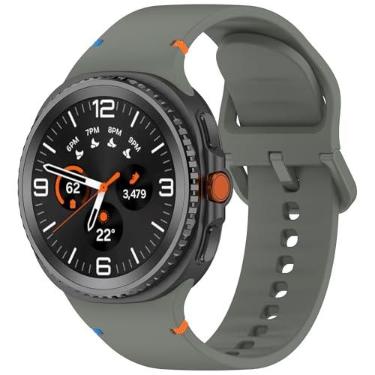 Imagem de KONAFEI Pulseira esportiva compatível com Samsung Galaxy Watch 8/Clacssic/Ultra 2, pulseira de silicone macio para homens e mulheres (verde claro, 20 mm-Watch 8)