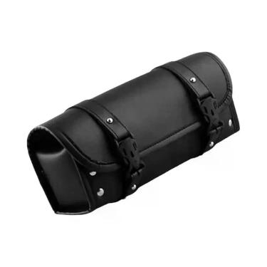 Imagem de Bolsa De Ferramentas Para Motocicleta Em Couro PU Preto, Impermeável, 