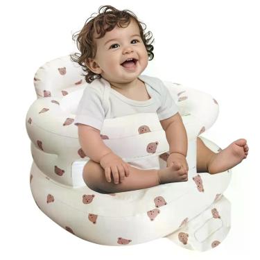 Imagem de Cadeira de bebê inflável TOSXW para bebês de 3 a 36 meses com bomba de