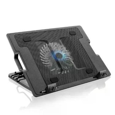 Imagem de Base para notebook até 17" com cooler com LED luminoso, Preta, AC166  