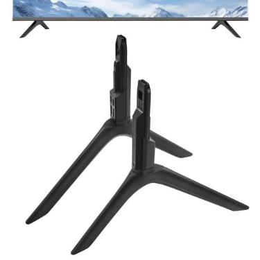 Imagem de 1 par de pernas de suporte de base de TV de substituição para Samsung BE50T BE55T modelo UN50TU7000FXZA UN50TU700DFXZA UN50TU8000FXZA LH50BETHLGFXGO UN55TU7000FXZA UN55TU700DF LH55BETHLGFXGO