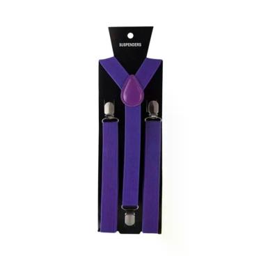 Imagem de Suspensórios Masculinos De Cor Sólida Com Alças Para Calças, Camisas, 