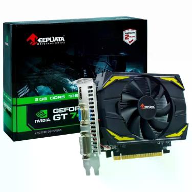 Imagem de Placa de Vídeo Geforce GT740 2GB GDDR5 KDGT740-2GD5-128B para Jogos Casuais e Multimídia Keepdata
