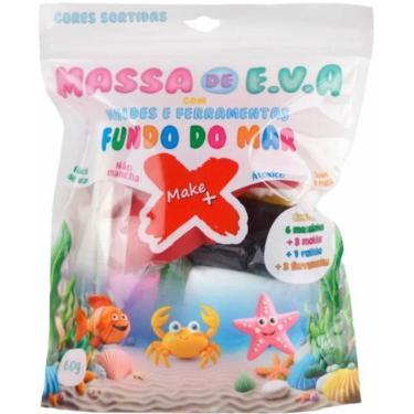 Imagem de Massa de EVA Criativa Fundo do MAR com Molde 60G Pacote - Makee