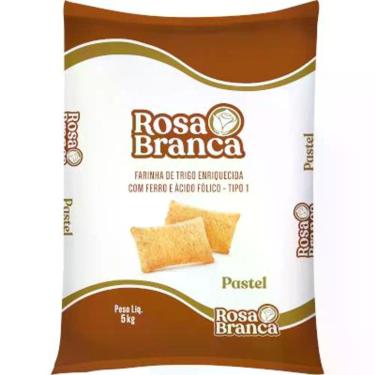 Imagem de Farinha de Trigo Especial para Pastel pacote 5kg - Rosa Branca