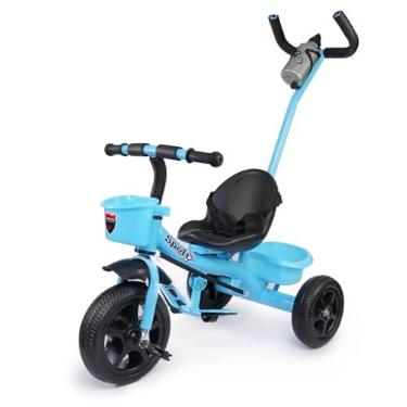 Imagem de TRICICLO INFANTIL PASSEIO PEDAL 2 EM 1 CESTO MEGA COMPRAS (Azul)