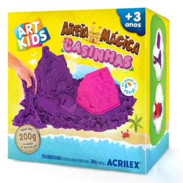 Imagem de Massa Areia Casinhas 200G KIT - Acrilex