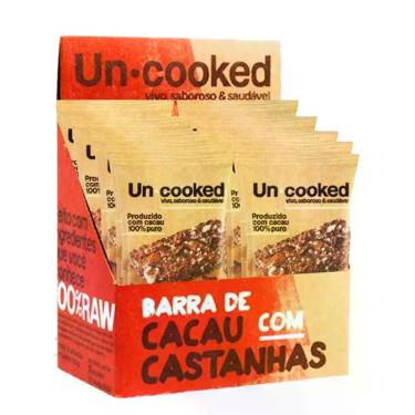 Imagem de Barra de Cacau com Castanhas Uncooked (Cx 12un de 30g)