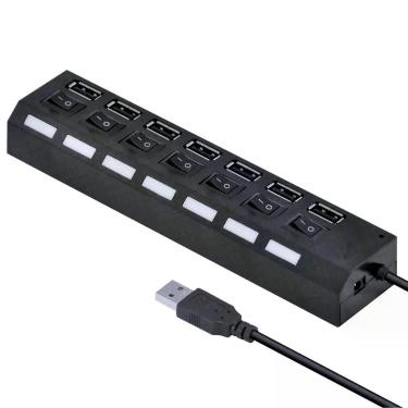 Imagem de Hub 7 Portas Para Notebook Computador Com Indicador De Led - GENZO
