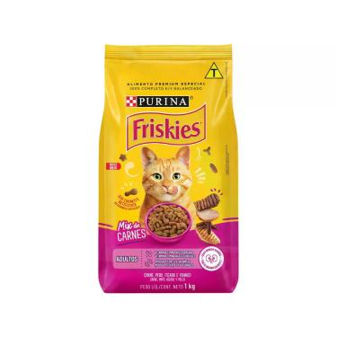 Imagem de Ração Premium para Gato Friskies - Mix de Carnes Adulto 1kg